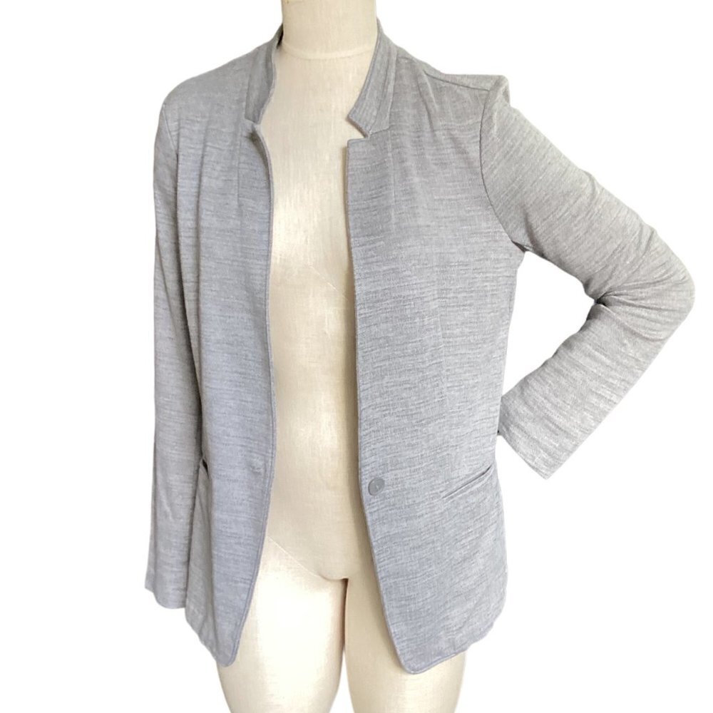 Banana Republic Blazer Jacket Sz M Gray 145C - Picture 4 of 7